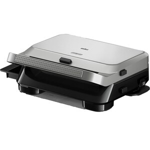 Sandwich maker BRAUN SnackMaker 5 SM5038, 800W, 3 placi detasabile, argintiu-negru Sandwich maker BRAUN SnackMaker 5 SM5038, 800W, 3 placi detasabile, argintiu-negru