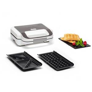 Sandwich maker TEFAL Snack XL SW701110, 850W, 2 placi detasabile, alb-gri inchis Sandwich maker TEFAL Snack XL SW701110, 850W, 2 placi detasabile, alb-gri inchis