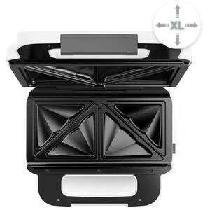 Sandwich maker TEFAL Snack XL SW701110, 850W, 2 placi detasabile, alb-gri inchis Sandwich maker TEFAL Snack XL SW701110, 850W, 2 placi detasabile, alb-gri inchis