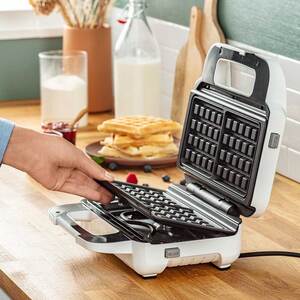 Sandwich maker TEFAL Snack XL SW701110, 850W, 2 placi detasabile, alb-gri inchis Sandwich maker TEFAL Snack XL SW701110, 850W, 2 placi detasabile, alb-gri inchis