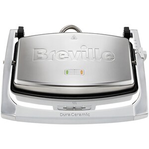 Sandwich maker BREVILLE Panini DuraCeramic VST071X-DIM, 1000W, argintiu-gri Sandwich maker BREVILLE Panini DuraCeramic VST071X-DIM, 1000W, argintiu-gri