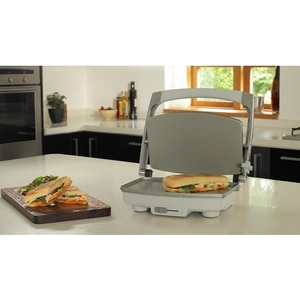 Sandwich maker BREVILLE Panini DuraCeramic VST071X-DIM, 1000W, argintiu-gri Sandwich maker BREVILLE Panini DuraCeramic VST071X-DIM, 1000W, argintiu-gri