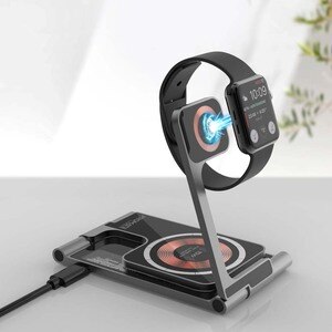 Incarcator wireless PROMATE AuraFold-Trio, 1xUSB-C, universal, MagSafe, 15W, negru Incarcator wireless PROMATE AuraFold-Trio, 1xUSB-C, universal, MagSafe, 15W, negru