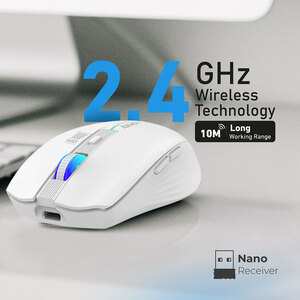 Mouse Wireless PROMATE Kitt, 1600 dpi, alb Mouse Wireless PROMATE Kitt, 1600 dpi, alb