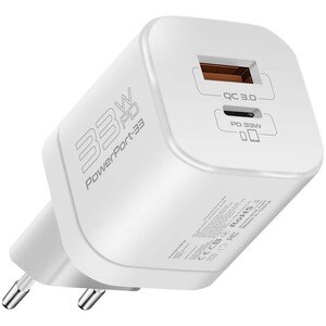 Incarcator retea PROMATE PowerPort-33, USB-C, GaN Fast Charging, Power Delivery (PD) 33W, alb Incarcator retea PROMATE PowerPort-33, USB-C, GaN Fast Charging, Power Delivery (PD) 33W, alb