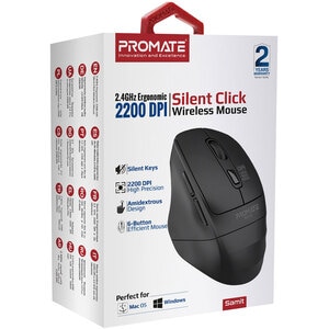 Mouse Wireless PROMATE Samit, 2200 dpi, negru Mouse Wireless PROMATE Samit, 2200 dpi, negru