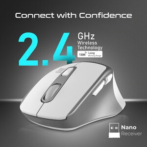 Mouse Wireless PROMATE Samit, 2200 dpi, alb Mouse Wireless PROMATE Samit, 2200 dpi, alb