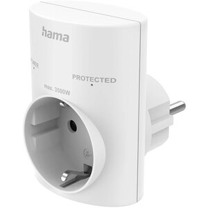Adaptor priza HAMA 223321, Schuko, alb Adaptor priza HAMA 223321, Schuko, alb