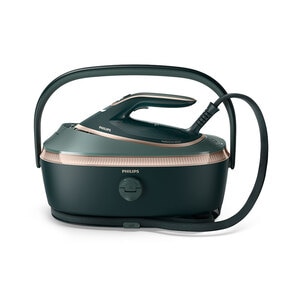 Statie de calcat PHILIPS PerfectCare seria 8000 PSG8200/70, 3120W, 750g/min, 1.4l, talpa SteamGlide Elite, verde Statie de calcat PHILIPS PerfectCare seria 8000 PSG8200/70, 3120W, 750g/min, 1.4l, talpa SteamGlide Elite, verde