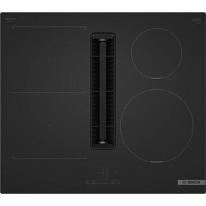 Plita incorporabila cu hota integrata BOSCH PVS61AB16E, Inductie, 4 arzatoare, Touch control, negru mat Plita incorporabila cu hota integrata BOSCH PVS61AB16E, Inductie, 4 arzatoare, Touch control, negru mat