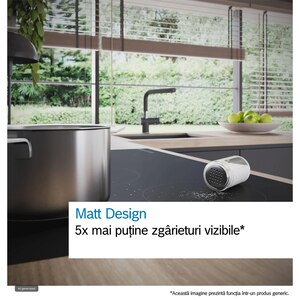Plita incorporabila cu hota integrata BOSCH PVS61AB16E, Inductie, 4 arzatoare, Touch control, negru mat Plita incorporabila cu hota integrata BOSCH PVS61AB16E, Inductie, 4 arzatoare, Touch control, negru mat