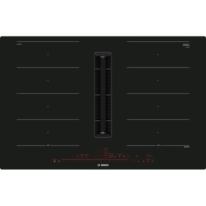 Plita incorporabila cu hota integrata BOSCH PXX801D67E, Inductie, 4 arzatoare, Touch control, negru Plita incorporabila cu hota integrata BOSCH PXX801D67E, Inductie, 4 arzatoare, Touch control, negru