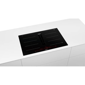 Plita incorporabila cu hota integrata BOSCH PXX801D67E, Inductie, 4 arzatoare, Touch control, negru Plita incorporabila cu hota integrata BOSCH PXX801D67E, Inductie, 4 arzatoare, Touch control, negru