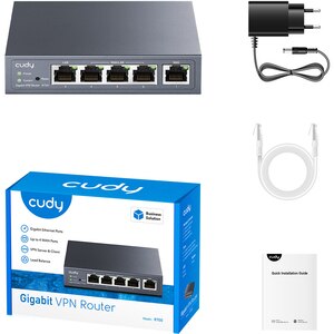 Router Gigabit CUDY R700 Multi-WAN, gri Router Gigabit CUDY R700 Multi-WAN, gri