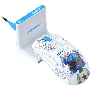 Mouse Gaming Wireless A4TECH R73 Ultra Duo Nyx Mirage, 20000 dpi, alb Mouse Gaming Wireless A4TECH R73 Ultra Duo Nyx Mirage, 20000 dpi, alb