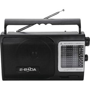 Radio portabil E-BODA RP100, FM, 3 x UM 1, negru Radio portabil E-BODA RP100, FM, 3 x UM 1, negru