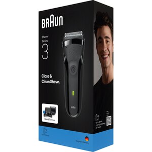 Aparat de ras BRAUN 300BT, acumulator, autonomie 30 min, negru Aparat de ras BRAUN 300BT, acumulator, autonomie 30 min, negru