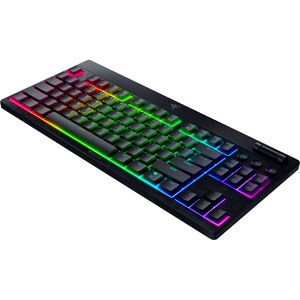 Tastatura Gaming Mecanica RAZER BlackWidow V4 Low-Profile TKL Hyperspeed, Yellow Switches, Bluetooth, USB, Layout US, negru Tastatura Gaming Mecanica RAZER BlackWidow V4 Low-Profile TKL Hyperspeed, Yellow Switches, Bluetooth, USB, Layout US, negru