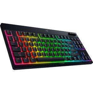 Tastatura Gaming Mecanica RAZER BlackWidow V4 Low-Profile TKL Hyperspeed, Yellow Switches, Bluetooth, USB, Layout US, negru Tastatura Gaming Mecanica RAZER BlackWidow V4 Low-Profile TKL Hyperspeed, Yellow Switches, Bluetooth, USB, Layout US, negru