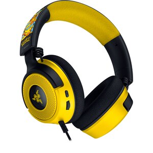 Casti Gaming RAZER Kraken V4 X Pokemon Kanto Starters Edition, 7.1 surround, USB, negru-galben Casti Gaming RAZER Kraken V4 X Pokemon Kanto Starters Edition, 7.1 surround, USB, negru-galben