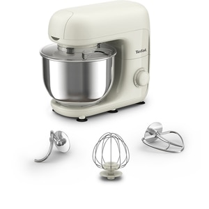 Robot de bucatarie TEFAL Essential QB160138, vas 4.8l, 800W, 6 trepte viteza, alb-argintiu Robot de bucatarie TEFAL Essential QB160138, vas 4.8l, 800W, 6 trepte viteza, alb-argintiu