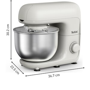 Robot de bucatarie TEFAL Essential QB160138, vas 4.8l, 800W, 6 trepte viteza, alb-argintiu Robot de bucatarie TEFAL Essential QB160138, vas 4.8l, 800W, 6 trepte viteza, alb-argintiu