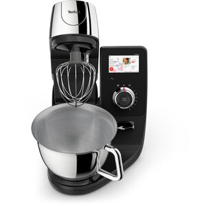 Robot de bucatarie TEFAL I-Coach Touch QB951838, vas 5.5l, 1200W, 10 trepte viteza, negru-argintiu Robot de bucatarie TEFAL I-Coach Touch QB951838, vas 5.5l, 1200W, 10 trepte viteza, negru-argintiu