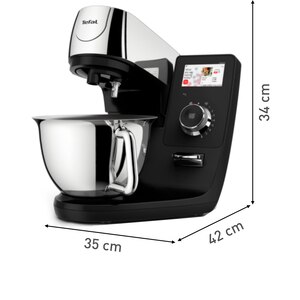 Robot de bucatarie TEFAL I-Coach Touch QB951838, vas 5.5l, 1200W, 10 trepte viteza, negru-argintiu Robot de bucatarie TEFAL I-Coach Touch QB951838, vas 5.5l, 1200W, 10 trepte viteza, negru-argintiu