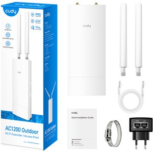 Wireless Range Extender CUDY RE1200 Outdoor AC1200, Dual-Band 300 + 867 Mbps, alb Wireless Range Extender CUDY RE1200 Outdoor AC1200, Dual-Band 300 + 867 Mbps, alb