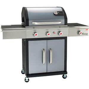 Gratar pe gaz LANDMANN TRITON 3.1, 65 x 44, 3 + 1 arzatoare, 4 role, grafit Gratar pe gaz LANDMANN TRITON 3.1, 65 x 44, 3 + 1 arzatoare, 4 role, grafit