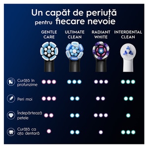 Rezerve periuta de dinti electrica ORAL-B iO Gentle Care, 4buc, negru Rezerve periuta de dinti electrica ORAL-B iO Gentle Care, 4buc, negru