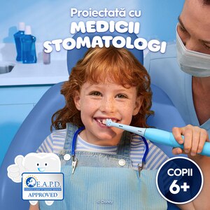 Rezerve periuta de dinti ORAL-B iO Kids Disney Stitch, 4buc, albastru Rezerve periuta de dinti ORAL-B iO Kids Disney Stitch, 4buc, albastru