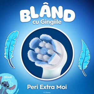 Rezerve periuta de dinti ORAL-B iO Kids Disney Stitch, 4buc, albastru Rezerve periuta de dinti ORAL-B iO Kids Disney Stitch, 4buc, albastru