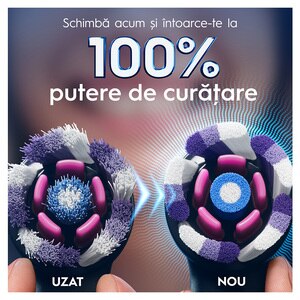 Rezerve periuta de dinti ORAL-B iO Radiant White, 4buc, negru Rezerve periuta de dinti ORAL-B iO Radiant White, 4buc, negru