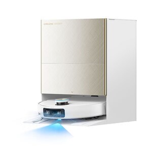Aspirator robot DREAME X60 Ultra Complete RLX87DEWH, 0.23l, 14.4V, autonomie max 180 min, HyperStream Detangling DuoBrush 2.0, alb-auriu Aspirator robot DREAME X60 Ultra Complete RLX87DEWH, 0.23l, 14.4V, autonomie max 180 min, HyperStream Detangling DuoBrush 2.0, alb-auriu