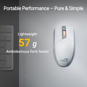 Mouse Gaming Wireless ASUS ROG Strix Impact III, 36000 dpi, alb Mouse Gaming Wireless ASUS ROG Strix Impact III, 36000 dpi, alb