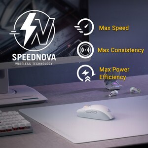 Mouse Gaming Wireless ASUS ROG Strix Impact III, 36000 dpi, alb Mouse Gaming Wireless ASUS ROG Strix Impact III, 36000 dpi, alb