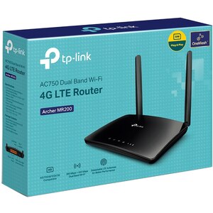 Router Wireless Gigabit TP-LINK Archer MR200 AC750, Dual-Band 300 + 433 Mbps, negru Router Wireless Gigabit TP-LINK Archer MR200 AC750, Dual-Band 300 + 433 Mbps, negru