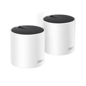 Sistem Wireless Mesh TP-LINK Deco X55 AX3000, Wi-Fi 6, Dual-Band 574 + 2402 Mbps, 2 buc, alb Sistem Wireless Mesh TP-LINK Deco X55 AX3000, Wi-Fi 6, Dual-Band 574 + 2402 Mbps, 2 buc, alb