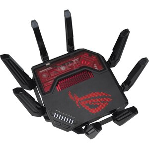 Router Wireless Gigabit ASUS ROG Rapture GT-BE19000, WI-Fi 7, Tri Band 1376 + 5764 + 11539 Mbps, USB 3.2 Gen1, negru Router Wireless Gigabit ASUS ROG Rapture GT-BE19000, WI-Fi 7, Tri Band 1376 + 5764 + 11539 Mbps, USB 3.2 Gen1, negru
