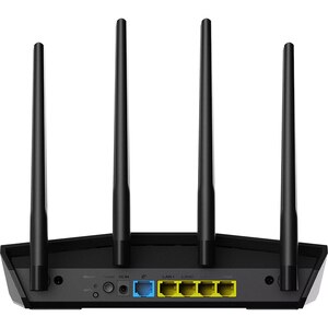 Router Wireless Gigabit ASUS RT-AX57 AX3000, Wi-Fi 6, Dual-Band 2402 + 574 Mbps, negru Router Wireless Gigabit ASUS RT-AX57 AX3000, Wi-Fi 6, Dual-Band 2402 + 574 Mbps, negru