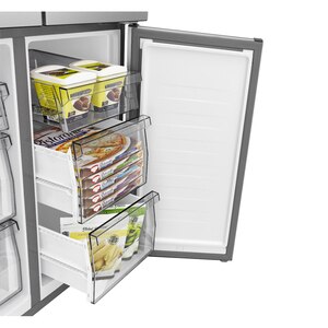 Side by Side HISENSE RQ5P470SMFE, Total No Frost, 483 l, H 178.5 cm, Clasa E, Dozator apa, Wi-Fi, negru Side by Side HISENSE RQ5P470SMFE, Total No Frost, 483 l, H 178.5 cm, Clasa E, Dozator apa, Wi-Fi, negru