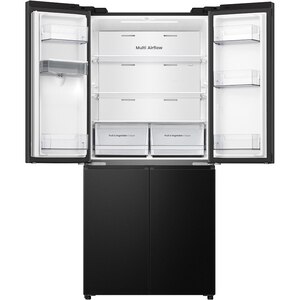Side by Side HISENSE RQ5P470SMFE, Total No Frost, 483 l, H 178.5 cm, Clasa E, Dozator apa, Wi-Fi, negru Side by Side HISENSE RQ5P470SMFE, Total No Frost, 483 l, H 178.5 cm, Clasa E, Dozator apa, Wi-Fi, negru