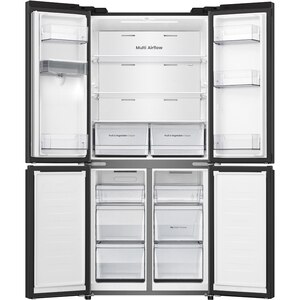 Side by Side HISENSE RQ5P470SMFE, Total No Frost, 483 l, H 178.5 cm, Clasa E, Dozator apa, Wi-Fi, negru Side by Side HISENSE RQ5P470SMFE, Total No Frost, 483 l, H 178.5 cm, Clasa E, Dozator apa, Wi-Fi, negru