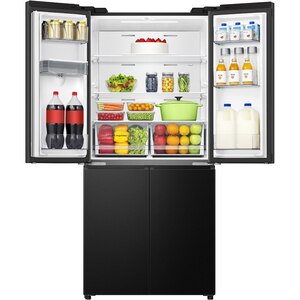 Side by Side HISENSE RQ5P470SMFE, Total No Frost, 483 l, H 178.5 cm, Clasa E, Dozator apa, Wi-Fi, negru Side by Side HISENSE RQ5P470SMFE, Total No Frost, 483 l, H 178.5 cm, Clasa E, Dozator apa, Wi-Fi, negru