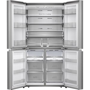 Side by Side HISENSE RQ758N4SBSE, Total No Frost, 609 l, H 178.5 cm, Clasa E, Wi-Fi, inox Side by Side HISENSE RQ758N4SBSE, Total No Frost, 609 l, H 178.5 cm, Clasa E, Wi-Fi, inox