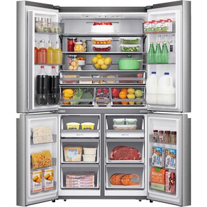 Side by Side HISENSE RQ758N4SBSE, Total No Frost, 609 l, H 178.5 cm, Clasa E, Wi-Fi, inox Side by Side HISENSE RQ758N4SBSE, Total No Frost, 609 l, H 178.5 cm, Clasa E, Wi-Fi, inox