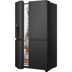 Side by Side HISENSE RS818N4TFE, Total No Frost, 632 l, H 179 cm, Clasa E, Dozator apa, Wi-Fi, negru Side by Side HISENSE RS818N4TFE, Total No Frost, 632 l, H 179 cm, Clasa E, Dozator apa, Wi-Fi, negru