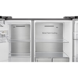 Side by Side HISENSE RS818N4TIE, Total No Frost, 632 l, H 179 cm, Clasa E, Dozator apa, Wi-Fi, argintiu Side by Side HISENSE RS818N4TIE, Total No Frost, 632 l, H 179 cm, Clasa E, Dozator apa, Wi-Fi, argintiu
