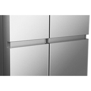 Side by Side HISENSE RS840N4WCE, Total No Frost, 649 l, H 179.5 cm, Clasa E, Dozator apa, Wi-Fi, argintiu Side by Side HISENSE RS840N4WCE, Total No Frost, 649 l, H 179.5 cm, Clasa E, Dozator apa, Wi-Fi, argintiu